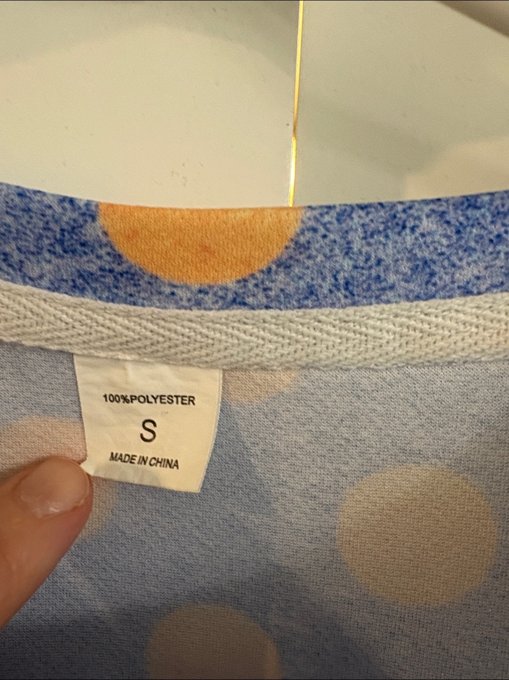 Blue Polka Dot Short Sleeve Tee - Picture 2 of 3